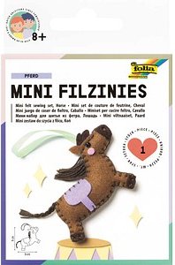 folia Nähset Mini Filzinies PFERD braun