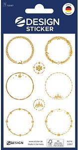 Thumbnail - AVERY Zweckform Aufkleber Kreise, gold, 8 Etiketten