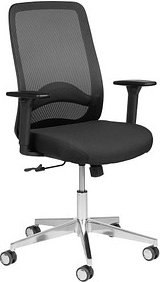 Mayer Bürostuhl, 3280 Stoff schwarz, Gestell alu