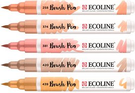 Talens ECOLINE® Brush-Pens rosa, 5 St.