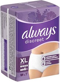 always Inkontinenzhosen discreet Gr. XL, 7 St.