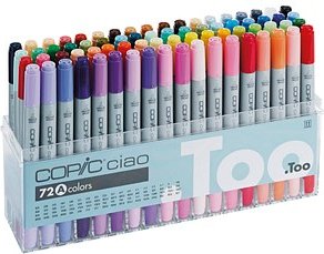 Thumbnail - COPIC® Ciao A Layoutmarker-Set farbsortiert 1,0 + 6,0 mm, 72 St.