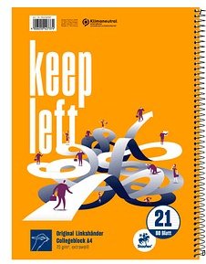 Thumbnail - Staufen® Collegeblöcke Linkshänder Lineatur 21 liniert DIN A4 ohne Rand, 1 Block