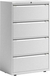 Thumbnail - BISLEY Essentials Hängeregistraturschrank verkehrsweiß 4 Schubladen 80,0 x 47,0 x 130,0 cm