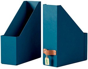 2 LEITZ Stehsammler Puro 24710068 dunkelblau Karton, DIN A4