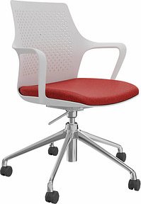 fm Konferenzstuhl Eta 4260761570198 rot, weiß Kunststoff