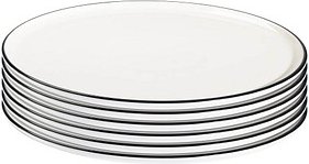 6 ID Fine Pizzateller Modest Black Mesa grau 33,0 cm