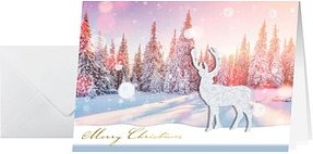 Thumbnail - SIGEL Weihnachtskarten Snow Deer DIN A6, 10 St.