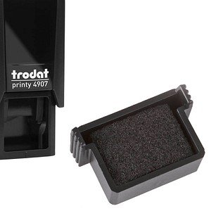 trodat Ersatzstempelkissen Printy 4907 schwarz 1,3 x 0,6 cm, 1 St.