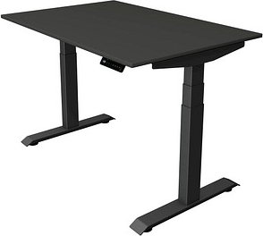 Kerkmann Move 4 elektrisch höhenverstellbarer Schreibtisch anthrazit rechteckig, T-Fuß-Gestell grau 120,0 x 80,0 cm