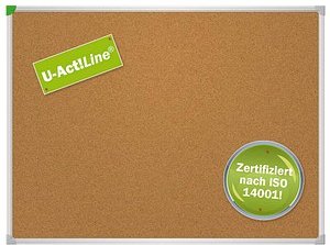 FRANKEN Pinnwand U-Act!Line® 120,0 x 80,0 cm Kork braun