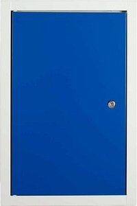 LÜLLMANN Stahl-Hängeschrank 530471 enzianblau, lichtgrau 1 Fachboden 40,0 x 30,0 x 60,0 cm,, 1 St.