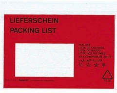 VP Lieferscheintaschen Kunststoff DIN C6 250 St.