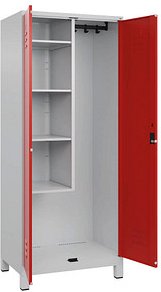 CP Putzmittelschrank Classic Plus 080110-02 S10002 lichtgrau, verkehrsrot 80,0 x 50,0 x 195,0 cm, aufgebaut, 1 St.