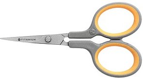 WESTCOTT Silhouettenschere TITANIUM Super grau-gelb 10,0 cm