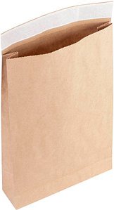 flexiPAK Faltentaschen classic Fixverschluss ca. DIN B3 ohne Fenster braun mit 10,0 cm Falte, 200 St.