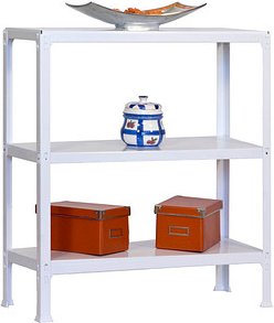 Simonrack Schwerlastregal KIT HOMECLICK MINI 5/300 222100205908033 weiß 80,0 x 30,0 x 90,0 cm