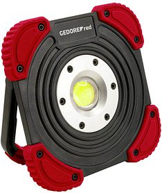 GEDOREred R95400145 Akku-LED-Baustrahler rot, schwarz