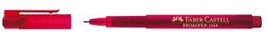 FABER-CASTELL Broadpen Document 1554 Fineliner rot 0,8 mm, 1 St.