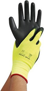 Thumbnail - HYGOSTAR unisex Arbeitshandschuhe Neon Ace schwarz Größe 9, 12 Paar
