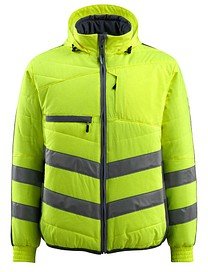 MASCOT® unisex Warnjacke Dartford gelb, schwarzblau Größe XL