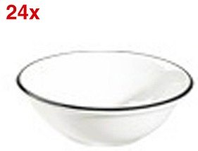 24 ID Fine Schalen Modest Black Lona weiß 8,0 cm