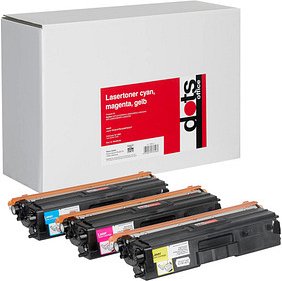 dots cyan, magenta, gelb Toner kompatibel zu brother TN-421C/M/Y, 3er-Set