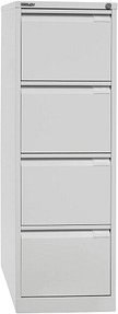 BISLEY Hängeregistraturschrank lichtgrau 4 Schubladen 41,3 x 62,2 x 132,1 cm, 1 St.