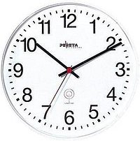 PEWETA Funkwanduhr weiß Kunststoff, Ø 30,0 cm