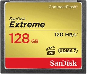 SanDisk Speicherkarte CompactFlash Card Extreme, 128 GB, 1 St.