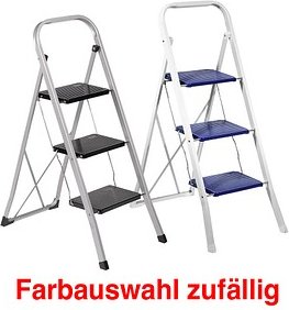 Klapptritt farbsortiert 3 Stufen, H: 104,0 cm