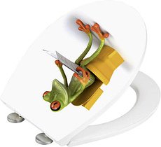 Thumbnail - WENKO WC-Sitz mit Absenkautomatik Frog weiß, grün