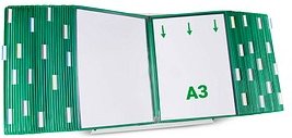 tarifold Sichttafelsystem 433605 DIN A3 grün mit 60 St. Sichttafeln, 1 St.