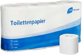 Meditrade® Toilettenpapier 3-lagig, 8 Rollen