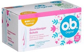 o.b. Tampons Original Normal für mittlere/stärkere Periode, 32 St.
