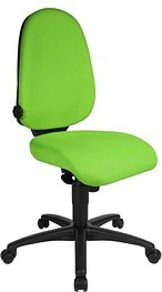 Topstar Bürostuhl Syncro Pro 5, S500 G05S Stoff grün, Gestell schwarz