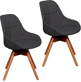 Thumbnail - 2 meet powered by PAPERFLOW Besucherstühle JUNO CHJUNOX2.23.11 anthrazit Stoff