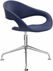 fm Besucherstuhl Elan 4260761571393 dunkelblau Stoff