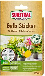 SUBSTRAL® Naturen® Fruchtfliegenfalle Gelbsticker Bio gelb