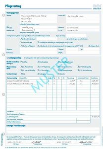 BOI Pflegevertrag Formulare, 50 St.