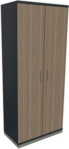 fm Aktenschrank Sidney, 4260429764860 lavagrau, eiche 4 Fachböden 80,0 x 44,2 x 186,9 cm