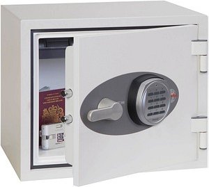 Thumbnail - phoenix Tresor Titan II FS1281E R2 mit Feuerschutz signalweiß 41,2 x 36,3 x 36,0 cm