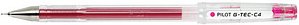 PILOT G-Tec C4 0.4 Gelschreiber transparent 0,4 mm, Schreibfarbe: pink, 1 St.