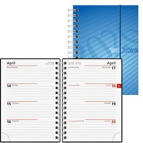 Thumbnail - rido idé Taschenkalender mit Spirale 2026 blau, 1 St.