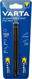 Thumbnail - VARTA Aluminuim Light F10 Pro LED Taschenlampe schwarz 13,3 cm, 150 Lumen, 1 St.