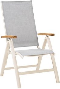 BEST Klappstuhl mit Armlehnen Cavalese sand, Metall, 1 St.