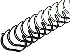 Thumbnail - 50 LMG Drahtbinderücken schwarz für 120 Blatt