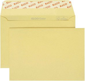Thumbnail - ELCO Briefumschläge Color DIN C6 ohne Fenster hellchamois haftklebend 25 St.