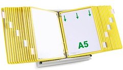 Thumbnail - tarifold Sichttafelsystem 435304 DIN A5 gelb mit 30 St. Sichttafeln, 1 St.