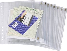 10 FolderSys Dokumententaschen 19x30,5 cm glasklar glatt 0,15 mm